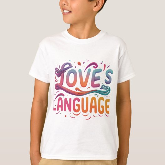 T-shirt Langue de l'amour (Devant)