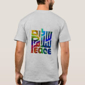 T-shirt Langue de paix/3 Langues (Dos)