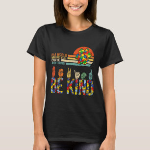 T-shirt Langue des signes à la main Asl Puzzle Autisme Pri