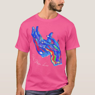 T-shirt Langue des signes américaine Jésus Foi Espoir Amou