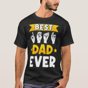 T-shirt Langue des signes américaine pour hommes, sensibil