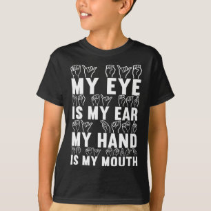 T-shirt Langue des signes américaine Sensibilisation des s