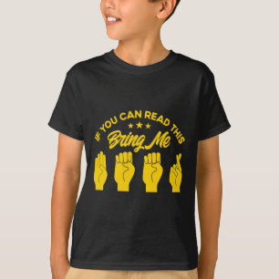 T-shirt Langue des signes Apportez-moi Bière Sourde 1