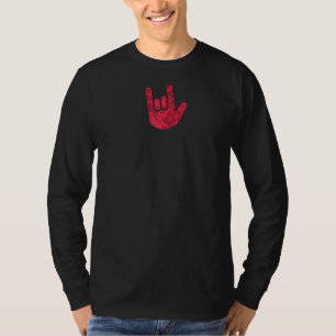 T-shirt Langue Des Signes Asl Je Vous Aime Main Signer Rag