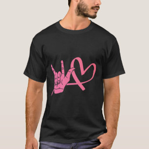T-shirt Langue des signes de conscience Amour Asl Enseigna