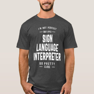 T-shirt Langue des signes Interprète Cadeau Funny Titre du