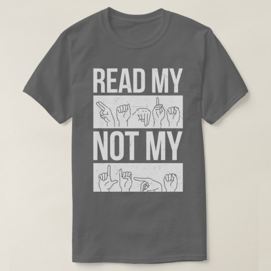 T-shirt Langue des signes langue des signes sourds sourds  (Design devant)