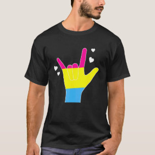 T-shirt Langue des signes Pansexual Asl Ily Sourde Pan Pri