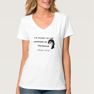 T-shirt Langue du Facepalm