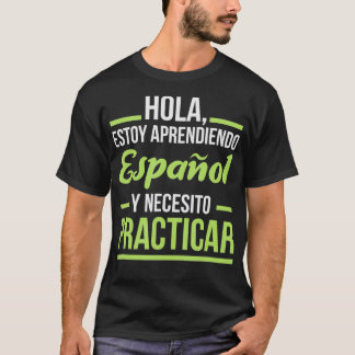 T-shirt Langue espagnole pour l'apprentissage pratique des