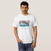 T-shirt ** Langue italienne Cinque Terra Italie AP12 Art (Devant entier)