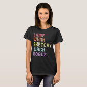 T-shirt Langue Lame Faible Asl Slang Tee Sensibilisation S (Devant entier)