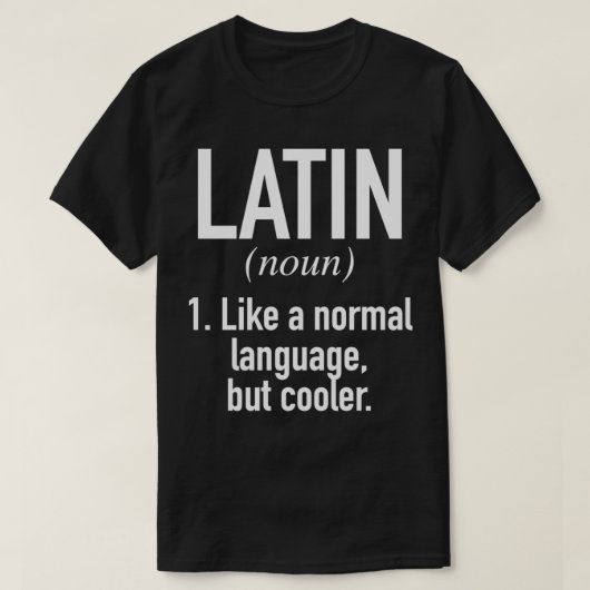 T-shirt Langue latine Défini Linguiste latin (Design devant)