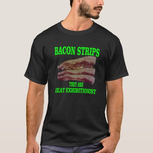 T-shirt Lanières de bacon (Devant)