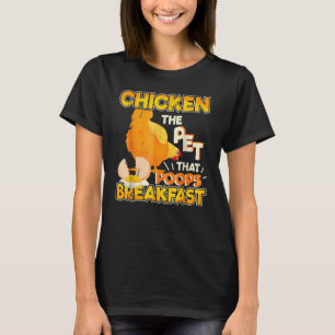 T-shirt L'animal de compagnie qui fait caca au petit déjeu