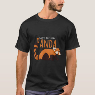 T-shirt L'animal sauve la sensibilisation au panda rouge