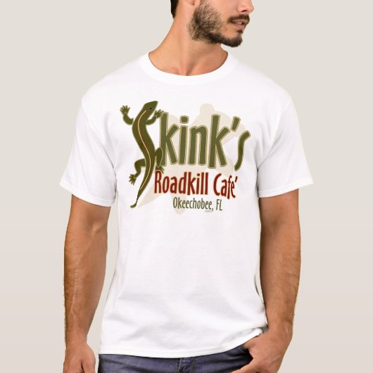 T-shirt L'animal tué sur une route Café de Skink (Devant)