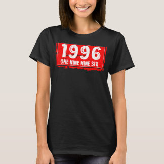 T-shirt L'année de naissance 1996 pour les hommes et les f