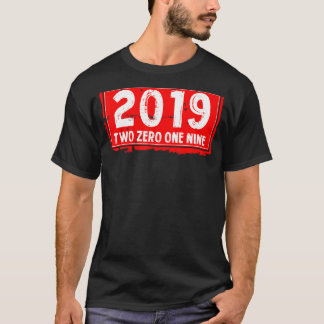 T-shirt L'année de naissance 2019 pour les hommes et les f