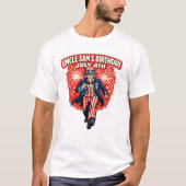 T-shirt L'anniversaire de l'oncle Sam (Devant)