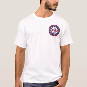 T-shirt L'anniversaire des 250 ans de l'Amérique avec le d
