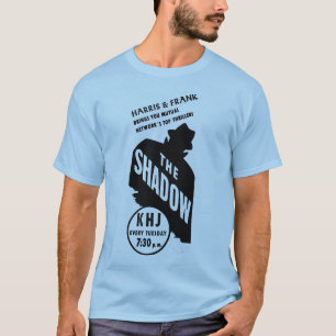 T-shirt L'annonce de la radio Vintage Shadow Harris & Fran
