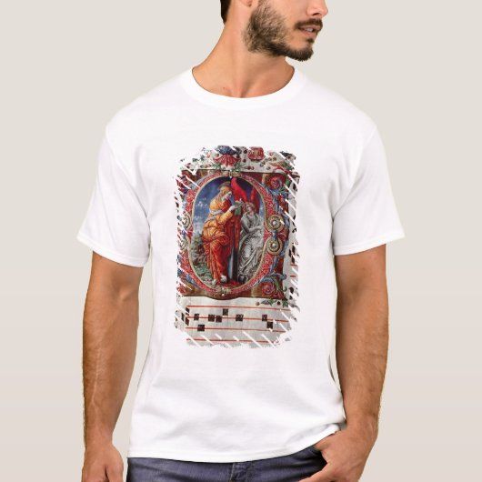 T-shirt L'annonce, 'O initial historiated (Devant)