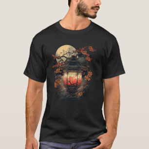 T-shirt Lanterne de pagode japonaise Art Japon Fleur de Sa