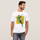 T-shirt Lanterne verte avec Arrière - plan (Devant entier)