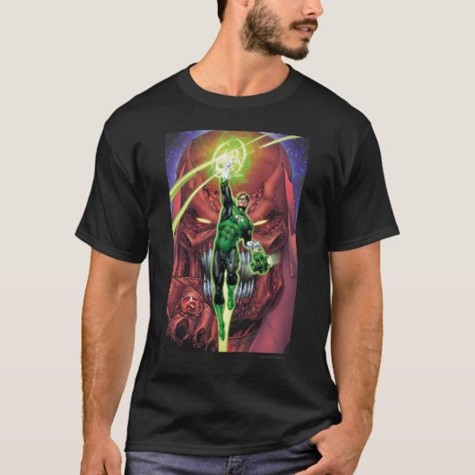 T-shirt Lanterne verte avec flux de lumière - Couleur (Devant)