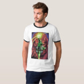 T-shirt Lanterne verte avec flux de lumière - Couleur (Devant entier)