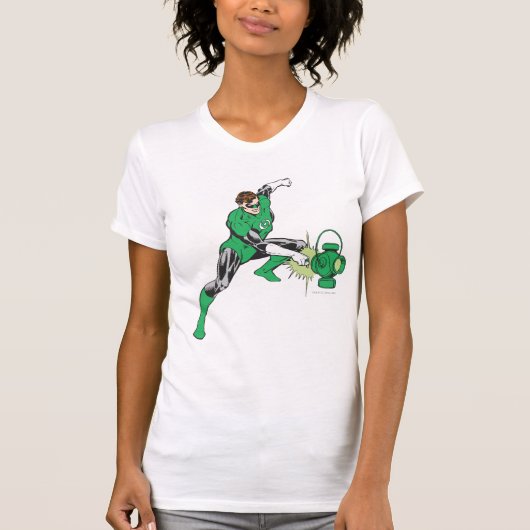 T-shirt Lanterne verte avec lanterne 2 (Devant)
