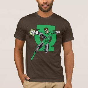 T-shirt Lanterne verte avec l'arrière - plan de logo