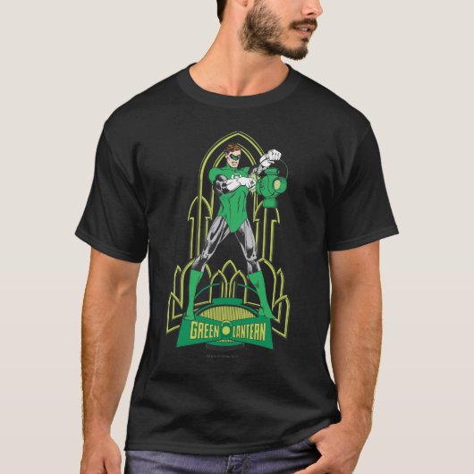 T-shirt Lanterne verte avec lettres (Devant)