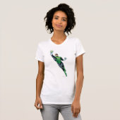 T-shirt Lanterne Verte - Bande dessinée, volant vers le ha (Devant entier)