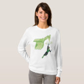 T-shirt Lanterne verte - Comic, avec machine (Devant entier)