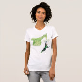 T-shirt Lanterne verte - Comic, avec machine (Devant entier)