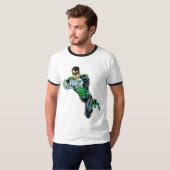 T-shirt Lanterne verte - Comic, les deux bras en avant (Devant entier)