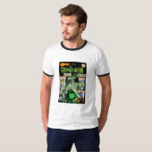 T-shirt Lanterne verte - Comic vert ombragé (Devant entier)