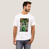 T-shirt Lanterne verte - Comic vert ombragé (Devant entier)