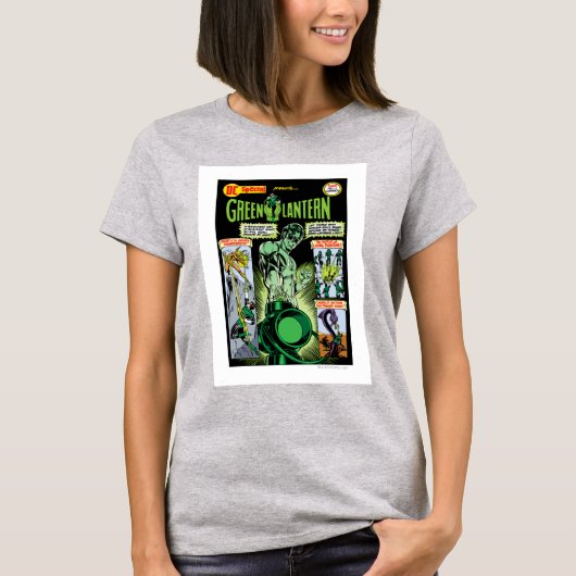 T-shirt Lanterne verte - Comic vert ombragé (Devant)