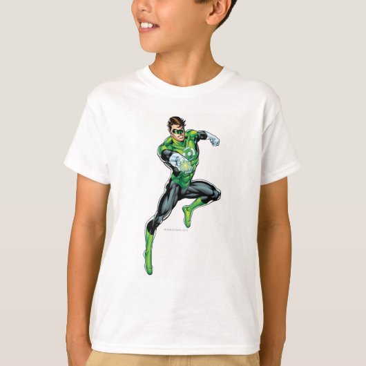 T-shirt Lanterne Verte - Comique, Saut (Devant)