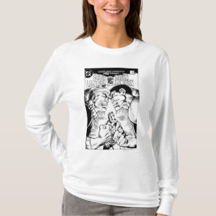 T-shirt Lanterne verte contre Lanterne verte, noir et blan