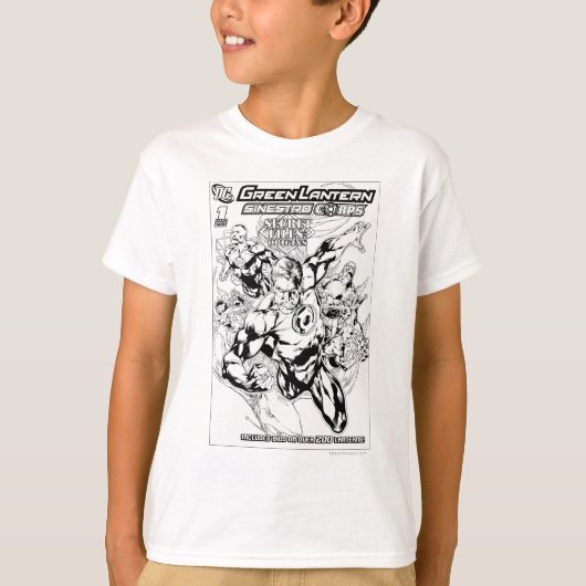 T-shirt Lanterne verte - Couverture secrète des fichiers e (Devant)