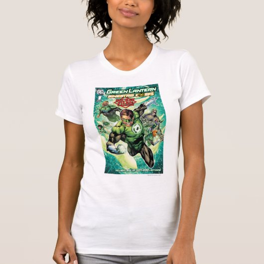 T-shirt Lanterne verte - Couverture secrète des fichiers e (Devant)
