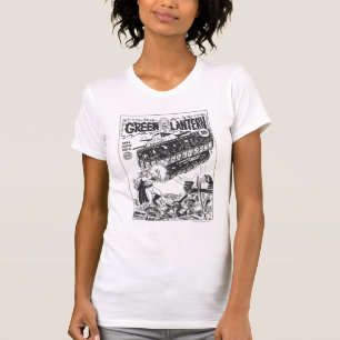 T-shirt Lanterne verte dans les fossés, noirs et blancs