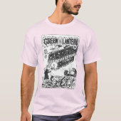 T-shirt Lanterne verte dans les tranchées, noir et blanc (Devant)