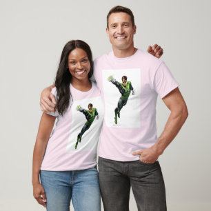 T-shirt Lanterne verte - entièrement rendue, bras