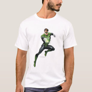 T-shirt Lanterne verte - entièrement rendue, sautant