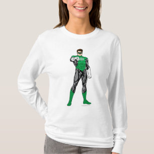 T-shirt Lanterne verte - entièrement rendue, se tenant